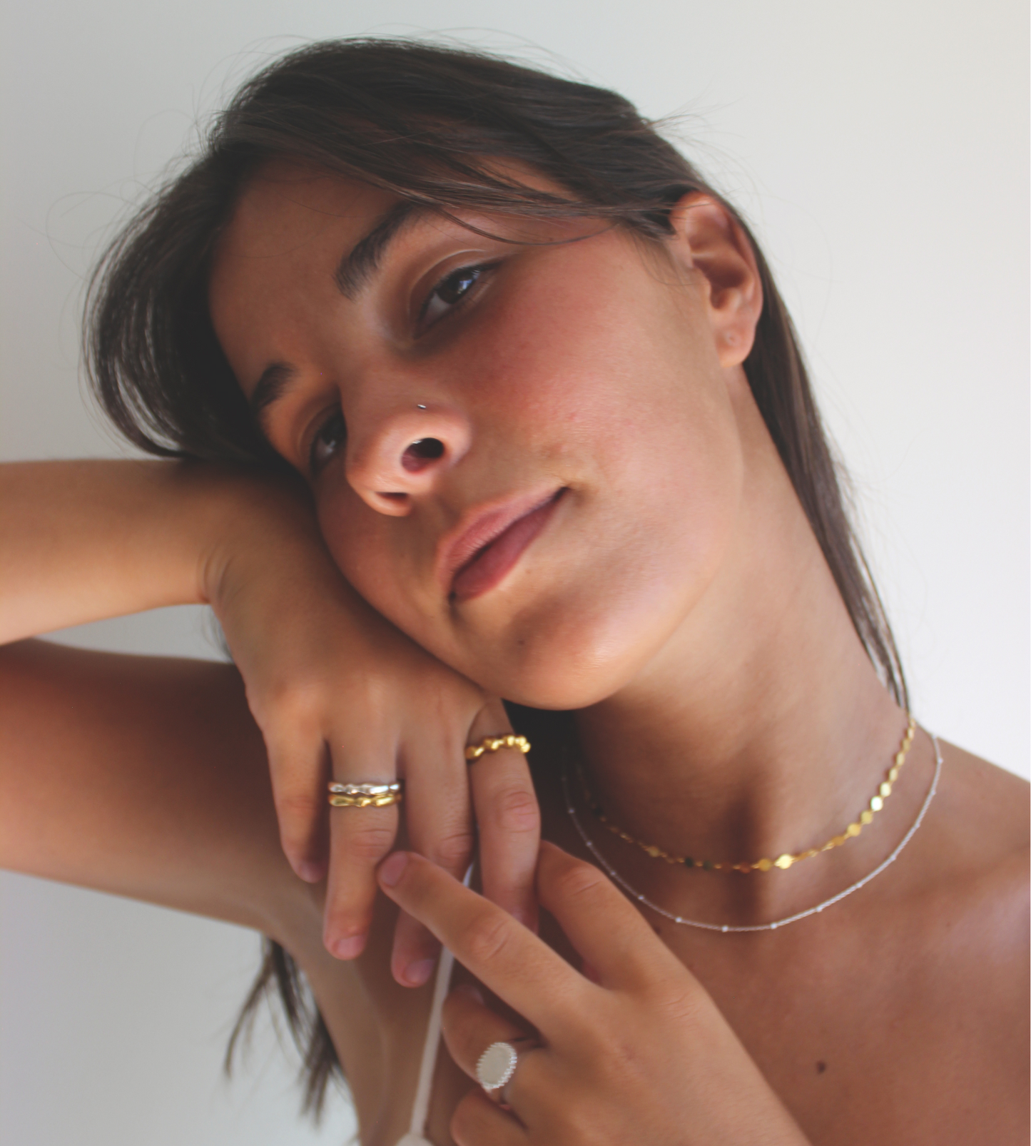 Anel Amelia Prateado